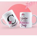 Ver imagem 2 de Canecas de Porcelana Personalizadas Alfabeto Evangelico Letra C