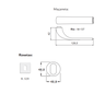 Fechadura Haga - Rio - Roseta 529 - Externa - 29509 - 2