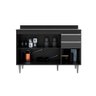 Balcão Cozinha Melissa 120cm Preto com Grafite C/ Tampo - Vallisa Decor - 2