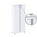 Ver imagem 7 de Armário de Aço Industrial 2 Portas 4 Prateleiras 180cm Cinza/Branco