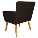Ver imagem 3 de Kit 3 Poltronas Decorativa para Sala de Estar Cecília Suede Marrom- Montanaris Decor Md Montanaris D