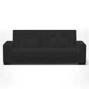 Ver imagem 7 de Sofá Cama 02 Lugares Veludo Preto Pés De Madeira