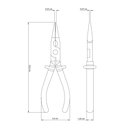 Ver imagem 3 de Alicate Bico Meia Cana 6" Isolado 1000 V Tramontina 41008/106