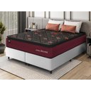 Ver imagem 1 de Conjunto Cama Box c/ Molas Ensacadas Toronto Vermelho Queen 158x198x66