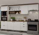 Ver imagem 1 de Armário de Cozinha Modulada Completa Reta 8 Peças 3,30m 06 Iluminata Genialflex