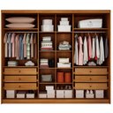 Ver imagem 3 de Guarda Roupa Casal Livorno Plus 6 Portas 6 Gavetas Cinamomo - Novo Horizonte