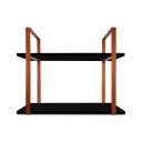 Ver imagem 3 de Prateleira Vita Design Industrial Estante 60x30cm Cobre e Preto