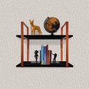 Ver imagem 2 de Prateleira Vita Design Industrial Estante 60x30cm Cobre e Preto