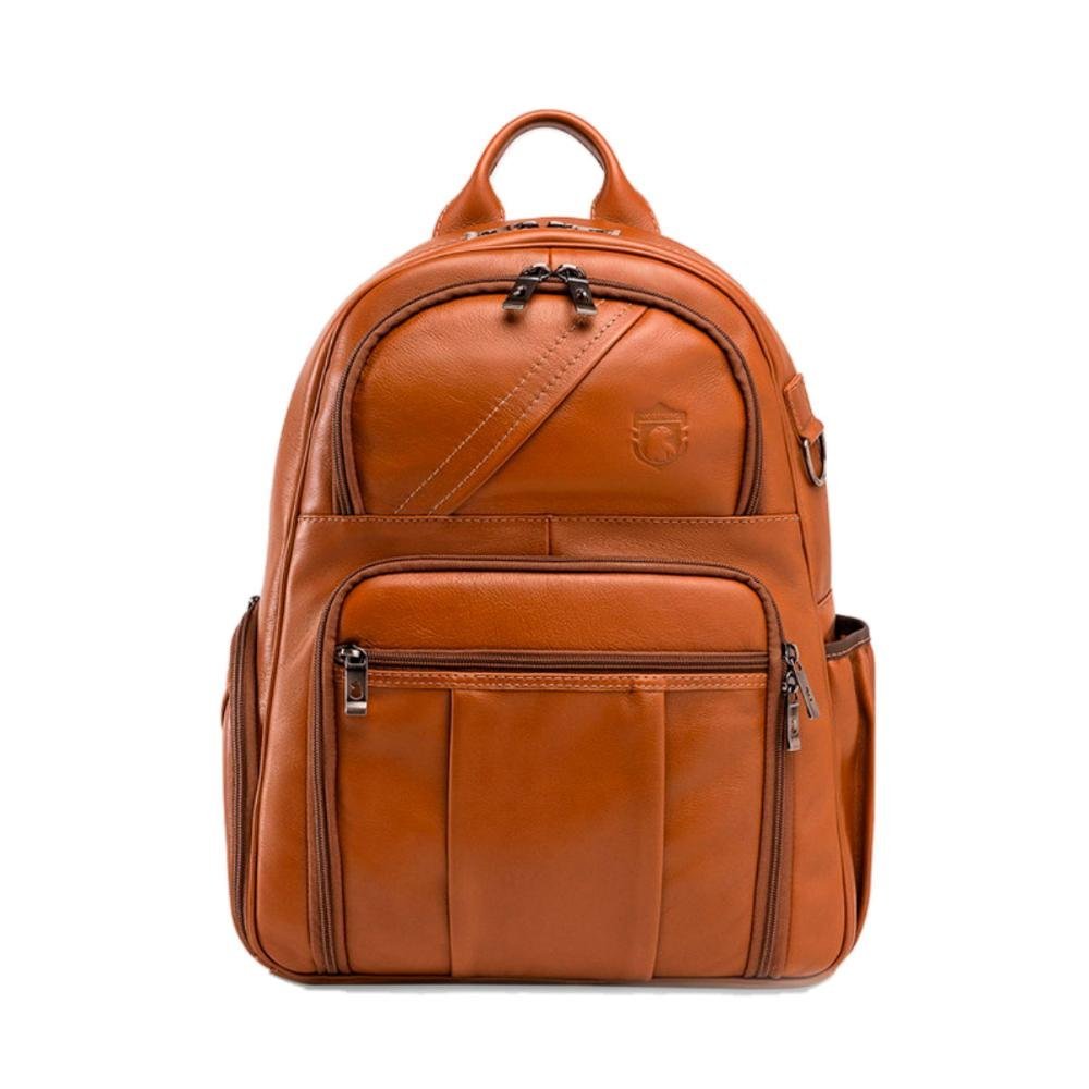 Mochila de couro legítimo Nordweg - Italiano Caramelo - para Notebook ...