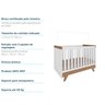 Quarto de Bebê com Berço 2 em 1 e Cômoda 100% MDF Retrô Kakau Espresso Móveis - 10