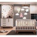 Ver imagem 2 de Quarto de Bebê com Berço 2 em 1 e Cômoda 100% MDF Retrô Kakau Espresso Móveis
