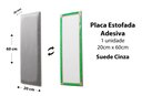 Ver imagem 2 de Placa Cabeceira Modulada Adesiva Estofada 20cm x 60cm Unidade - Suede Cinza