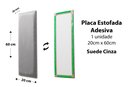Ver imagem 2 de Placa Cabeceira Modulada Adesiva Estofada 20cm x 60cm Unidade - Suede Cinza