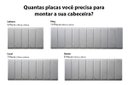 Ver imagem 3 de Placa Cabeceira Modulada Adesiva Estofada 20cm x 60cm Unidade - Suede Cinza