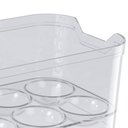 Ver imagem 7 de Kit Organizador de Geladeira 4,5l e Porta Ovos 12 Unidades Transparente Uz Multiuso