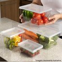 Ver imagem 6 de Kit Organizador de Geladeira 4,5l e Porta Ovos 12 Unidades Transparente Uz Multiuso