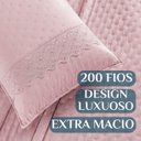 Ver imagem 3 de Cobri Leito de Luxo Super King London 200 Fios Bordado Inglês Nobless:rosa