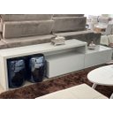 Ver imagem 3 de Rack Extensível Orion para Tv Grande 165 a 300 Cm Sala Off White Fosco