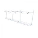 Ver imagem 3 de Arara de Roupas para Loja Quarto Closet 16 Peças Regulável 300x100 Cm Cor Branco Kit Clst1b437