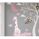 Ver imagem 5 de Papel de parede safári animal infantil para quarto de bebê menina M² PP88