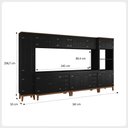 Ver imagem 2 de Cozinha Modulada 6 peças - Preto