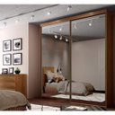 Ver imagem 1 de Guarda-Roupa Solteiro 2 Portas Espelhadas Luminum