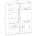 Ver imagem 4 de Guarda-Roupa Solteiro 2 Portas Espelhadas Luminum