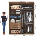 Ver imagem 5 de Guarda-Roupa Solteiro 2 Portas Espelhadas Luminum