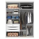 Ver imagem 2 de Guarda-Roupa Solteiro 2 Portas Espelhadas Luminum