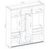 Guarda-Roupa Casal 2 Portas Espelhadas 207cm Luminum - 4