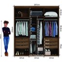 Ver imagem 5 de Guarda-Roupa Casal 100% MDF 2 Portas Espelhadas 207cm Luminum