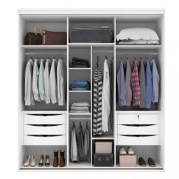 Guarda-Roupa Casal 2 Portas Espelhadas 207cm Luminum - 2