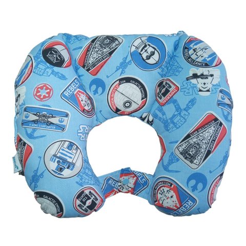 Almofada de Pescoço Bebê/Infantil Azul Star - Lilifish Baby:Azul