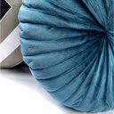 Ver imagem 4 de 2 Almofadas Redondas Rendy em Veludo Azul Turquesa