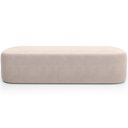 Ver imagem 3 de Puff Decorativo Orgânico para Living Quarto 160cm Doha W01 Suede Bege - Lyam Decor
