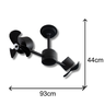 Ventilador de Teto Treviso Infinit Preto Bivolt - 7
