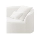 Ver imagem 5 de Divã Recamier Curvo Sala de Estar Inglaterra Lado Esquerdo 150cm Bouclé Branco - Incasa Decor