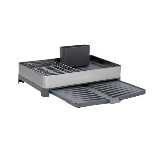 Escorredor de Louça Tramontina Aço Inox e Polipropileno com Porta Talheres Grafite