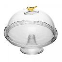 Ver imagem 2 de Prato com Pé e Tampa Golden Bird 19cm X 19cm  Cristal - Wolff