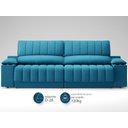 Ver imagem 4 de Sofá com Porta Copos e Carregador Usb Retrátil e Reclinável Murano 2,00m Velosuede Royal -