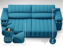 Ver imagem 2 de Sofá com Porta Copos e Carregador Usb Retrátil e Reclinável Murano 2,00m Velosuede Royal -