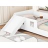 Cama Infantil Montessoriana com Escorregador e Grade Proteção Manu Branco - 4