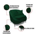 Ver imagem 3 de Poltrona Decorativa Orgânica Pé de Metal Preto Kit 2 Zaya Bouclê C05 - D’Rossi
