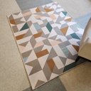Ver imagem 3 de Tapete Sala / Quarto Desenhado Domani Zirconia Taupe 45 - 150 X 200 Cm - J Serrano