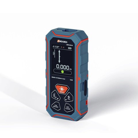 Medidor de Distância a Laser Unidirecional 100m/Bidirecional 200m Bluetooh Ancora Tools com Case Pla