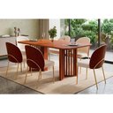 Ver imagem 1 de Mesa Sala Luma 170 + 6 Cad Lizy Freijo DJ Móveis