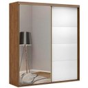 Ver imagem 3 de Guarda-Roupa Solteiro Porta Espelhada 2 Portas 178cm Eleganza
