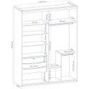 Ver imagem 4 de Guarda-Roupa Solteiro Porta Espelhada 2 Portas 178cm Eleganza