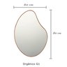 Espelho Orgânico com Moldura Rose Gold - 0,60 X 0,80 modelo orgânico G1 - 9