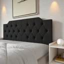 Ver imagem 5 de Cabeceira Cama Casal Estilo Painel Dobravel Quarto Moderno:preto